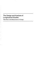 Cover for The Design and Analysis of Longitudinal Studies