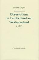 Cover for Observations on Cumberland and Westmoreland