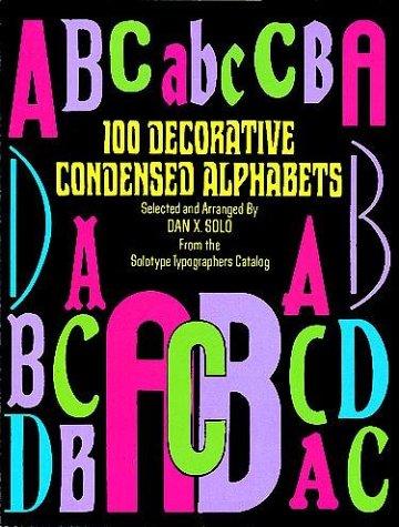 Cover for 100 decorative condensed alphabets
