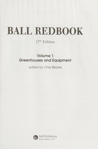 Cover for Ball redbook.