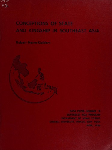 Cover for Conceptions of state and kingship in Southeast Asia.