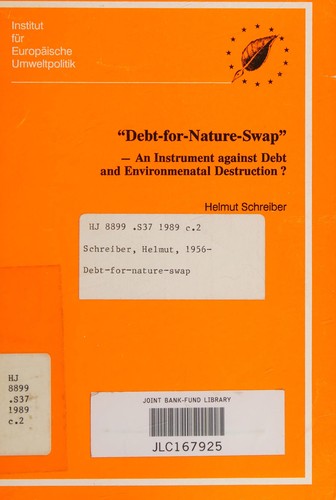 Cover for Debt-for-nature-swap