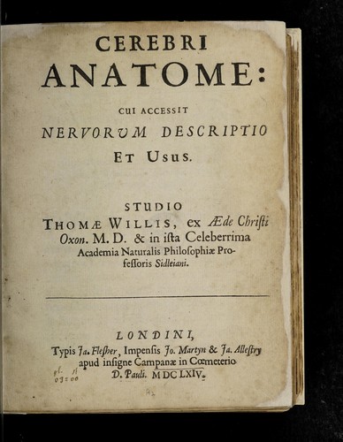 Cover for Cerebri anatome: cui accessit nervorum descriptio et usus