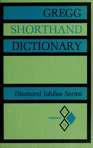 Cover for Gregg shorthand dictionary