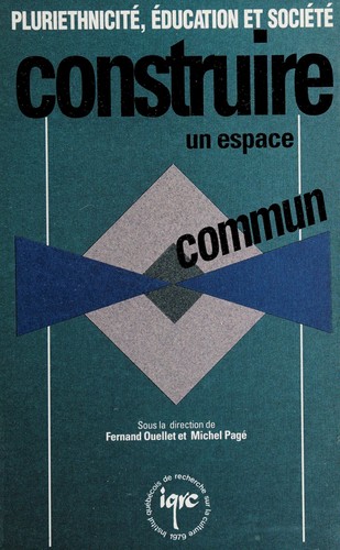 Cover for Pluriethnicité, éducation et société