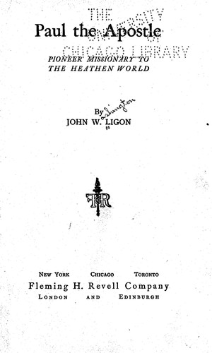 Cover for Paul the apostle