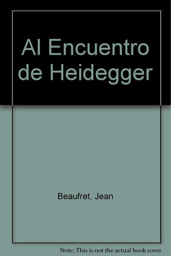 Cover for Al Encuentro de Heidegger