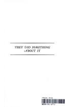 Cover for They did something about it.