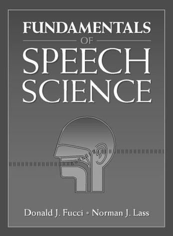 Cover for Fundamentals of Speech Science