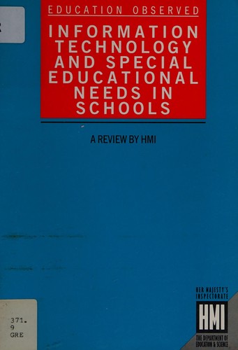 Cover for Information Technology and Special Educational Needs in Schools (Education Observed)