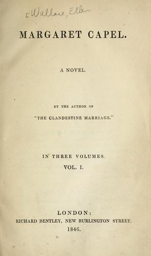 Cover for Margaret Capel.