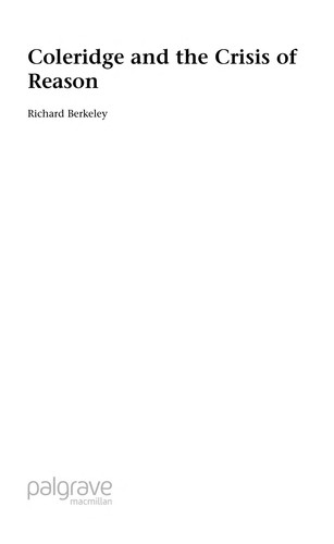 Cover for COLERIDGE AND THE CRISIS OF REASON.