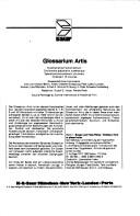 Cover for Glossarium artis