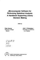Cover for Microcomputers for library decision making