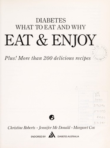 Cover for Eat & enjoy