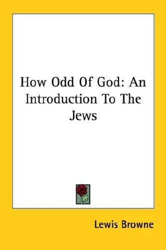 Cover for How Odd Of God