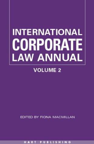 Cover for International Corporate Law Annual (International Corporate Law)