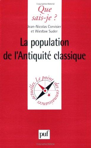 Cover for La Population de l'Antiquité classique