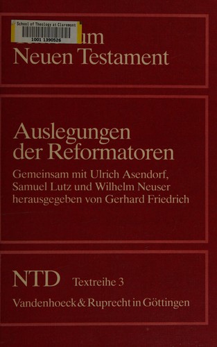 Cover for Texte zum Neuen Testament