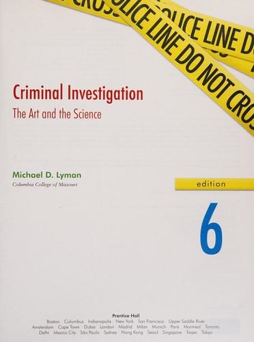 Cover for Criminal investigation