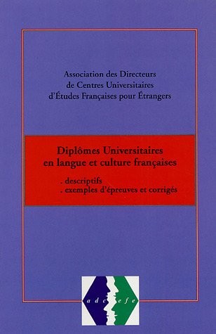 Cover for DIPLOMES UNIVERSITAIRES EN LANGUE CULTURE FRANCAISE