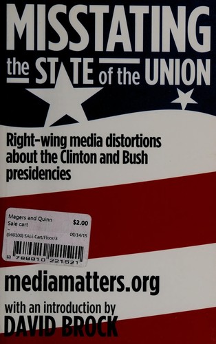 Cover for Misstating the state of the Union