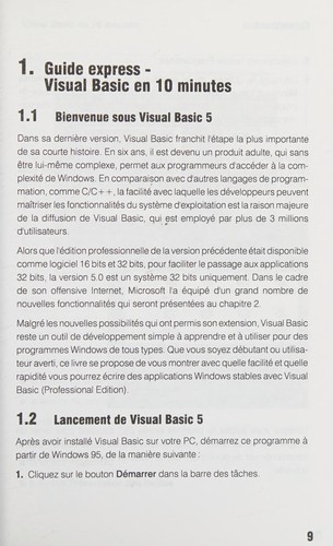 Cover for Visual Basic 5