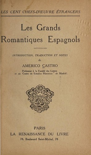 Cover for Les grands romantiques espagnols