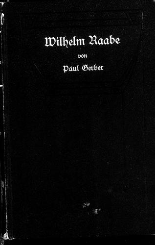 Cover for Wilhelm Raabe