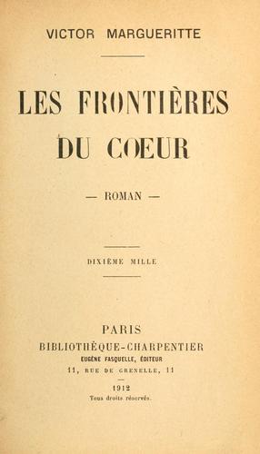 Cover for Les frontières du coeur