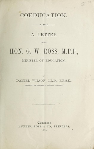 Cover for Coeducation