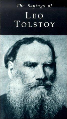 Cover for Sayings of Leo Tolstoy