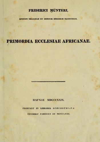 Cover for Frederici Münteri ...