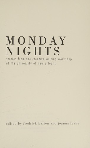 Cover for Monday Nights