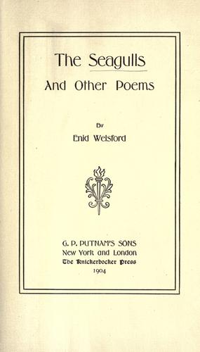 Cover for The seagulls, and other poems