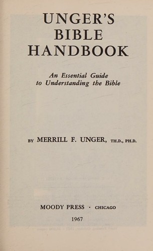 Cover for Unger's Bible handbook
