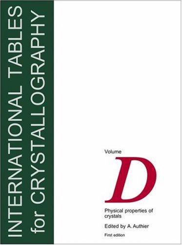 Cover for International Tables for Crystallography,Volume D