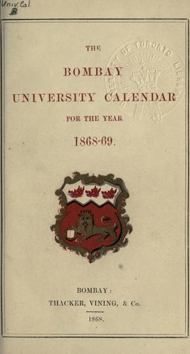 Cover for University calendar.