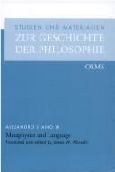 Cover for Metaphysics and language