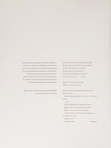 Cover for Bookwork
