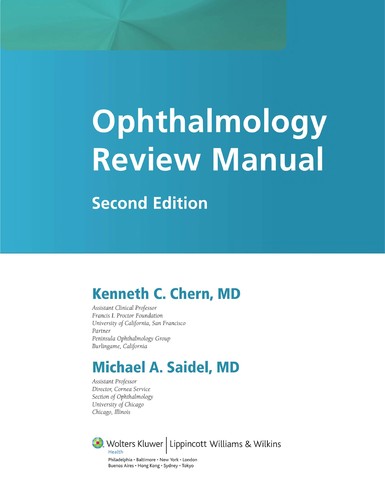 Cover for Ophthalmology review manual