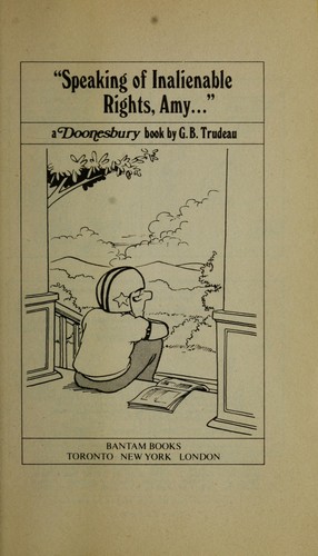 Cover for "Speaking of Inalienable Rights, Amy..."