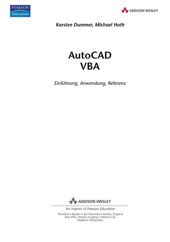 Cover for AutoCAD programmieren mit VBA