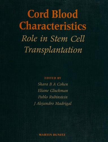 Cover for Cord blood characteristics