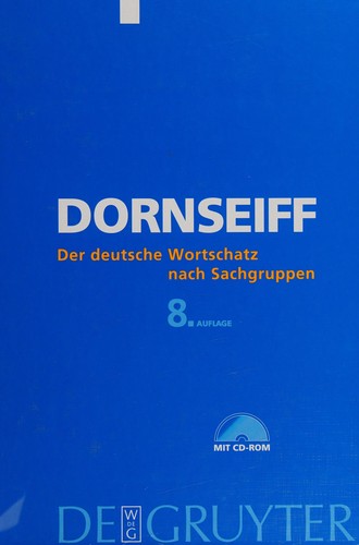 Cover for Der deutsche Wortschatz nach Sachgruppen