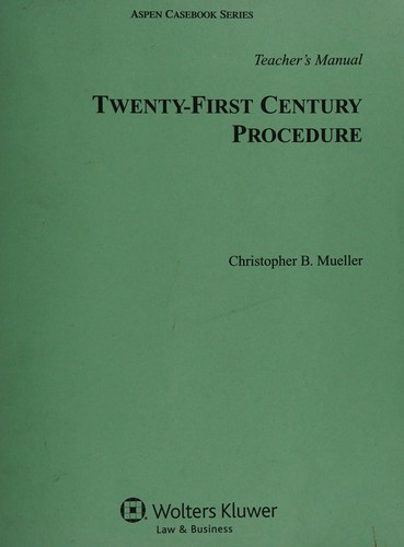 Cover for Twenty-First Century Procedure