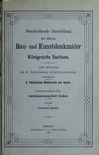 Cover for Amtshauptmannschaft Oschatz