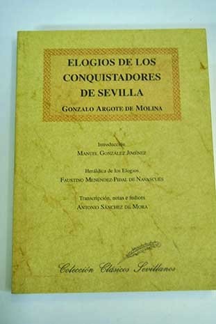 Cover for Elogios de los conquistadores de Sevilla