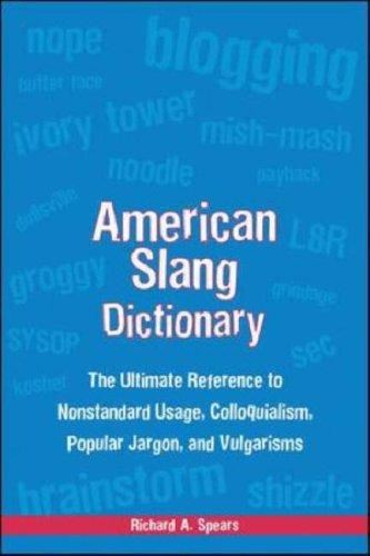 Cover for American Slang Dictionary, 4E.
