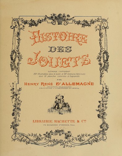 Cover for Histoire des jouets